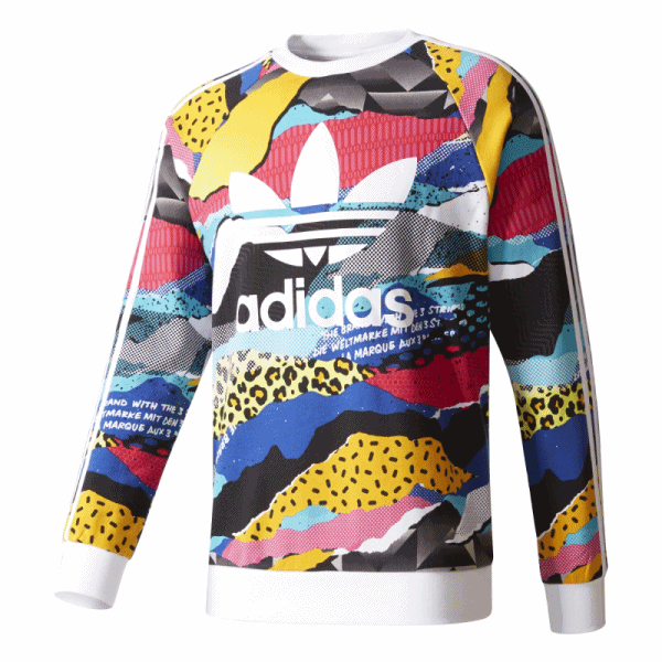 ✨adidas originals TREFOIL AOP CREW SWEAT Amazon.com: adidas Originals Women's Trefoil Crew Sweatshirt