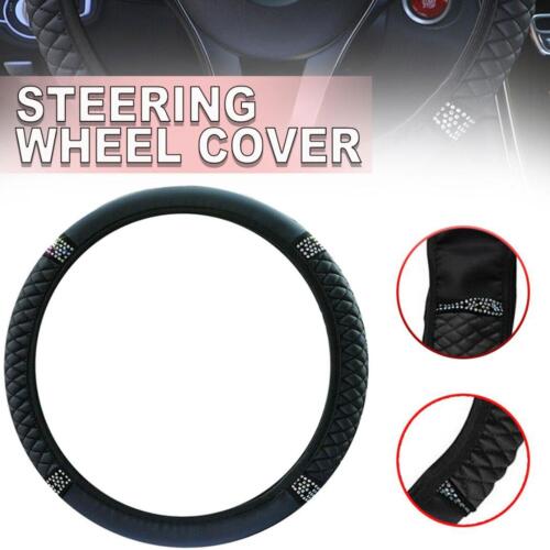 Universal Car Steering Wheel Cover 37-38CM PU Leather Flexible Anti-Slip K1U8 - Picture 1 of 13