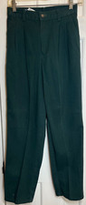955 BOYS DARK GREEN PANTS SIZE 27 PREP 100 COTTON NEW
