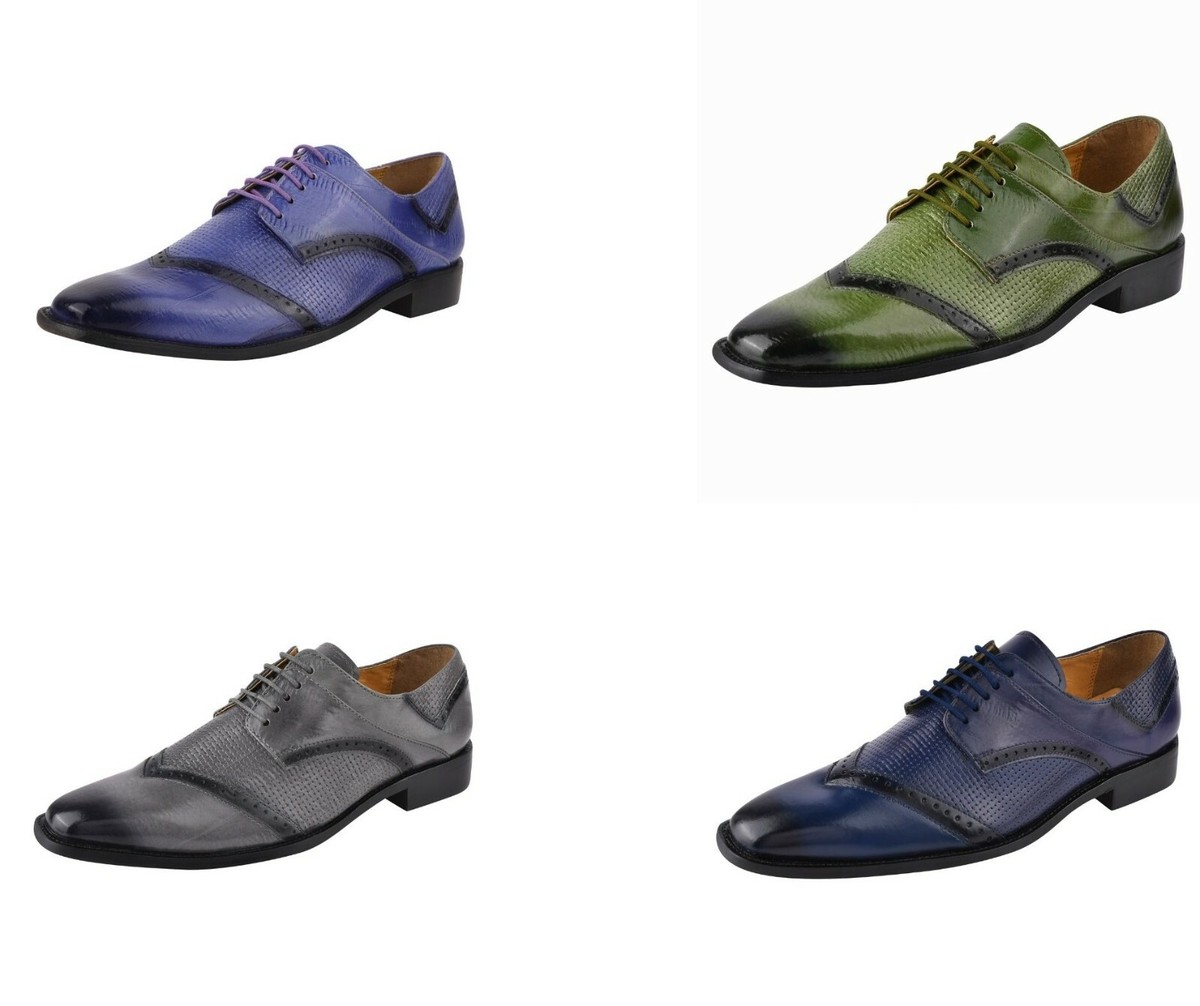 LIBERTYZENO Mens Perforated Toe EEL Print Genuine Leather Oxford Dress Shoes LIBERTYZENO Mens Oxford Dress Shoes Hornback Print Uganda | Ubuy main image 2