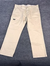 Weatherproof Trail Utility Pants Mens 40x30 Khaki Stretch Fabric Hiking Outdoors