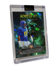 2024  Aaron Donald LA Rams Wild Card Haunted Hits Monster Hit Refractor 1/1