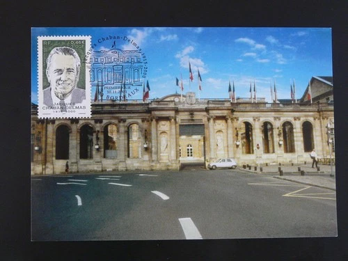 politician and WWII resistant Jacques Chaban Delmas maximum card France 2001