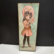 Vintage Jean Maio, Big Eyes, Girl in Pink Dre...