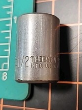 Vtg Thorsen 12 Socket No. 316 12 Drive 6pt Shallow Chrome Usa