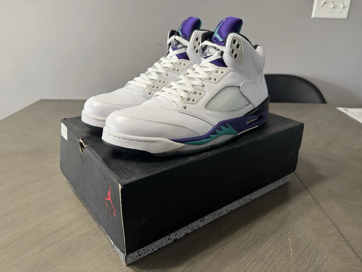 Nike Air Jordan 5 Retro Grape Pre Mens 10.5 Ahtletic Basketball Shoes OG Box Jordan Men main image 4