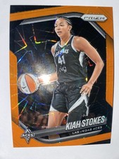 2025 Panini Prizm WNBA - Kiah Stokes #58 Orange Velocity Prizm