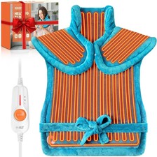 Weighted Large Heating Pad For Pain Relief Neck Back and Shoulder With Heat Gift