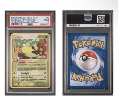 Pokemon POP 2 PSA 9 Sarzenia 13/92 Reverse Holo Ex Legend Maker Stamp Gold 2006 