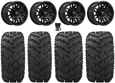 MSA Radar 14'' Wheels Gloss Blk 26'' Reptile Tires Can-Am Defender
