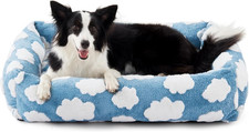 Cute Dog Bed Medium Size Dog, Rectangle Soft Furry Dog Beds for Large Medium Dog