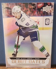 22-23 UD Series 1 Hockey Debut Dates DD-2 Vasily Podkolzin