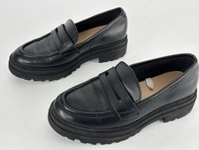 A New Day Black Slip-On Penny Loafers Women  s Size 6.5