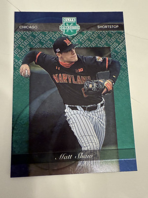 MATT SHAW 2023 Panini Elite Extra Edition STATUS GREEN #'d /499 RC
