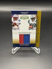 2005 Donruss Playoff Curtis Martin Gridiron Gear GAME USED PATCH /100 Pats Jets
