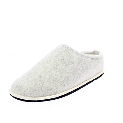 Lowenweiss Diva - Warme Winter Hausschuhe aus beige Schurwolle - Damen Schuhe