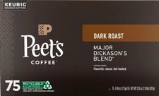 Peet's Coffee, Dark Roast Keurig K-Cup Pods - Major Dickason's Blend 75 Count