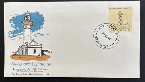 Australia FDC 1968 150th Anniv. Of 1st Lighthouse In Aust. Macquarie Lighthouse