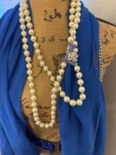 Zeta Phi Beta Life Member Pearl Necklace