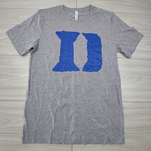 Duke Blue Devils T Shirt Mens Medium Gray Basketball College Athletic Canvas