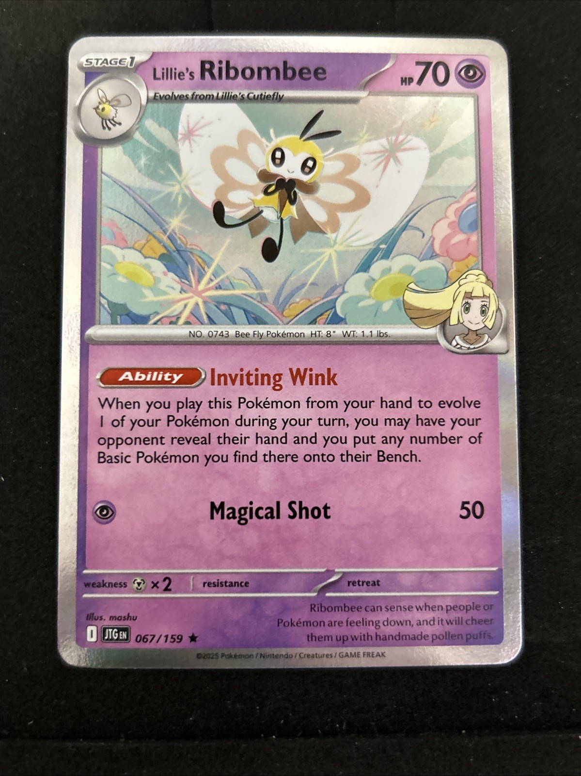 Lillie's Ribombee 67/159 Sv09: Journey Together Holo LP
