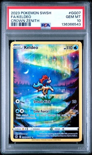 2023 Pokemon SWSH Crown Zenith Keldeo Full Art GG07 - PSA 10