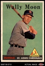 1958 Topps #210 Wally Moon Cardinals 6.5 - EX/MT+