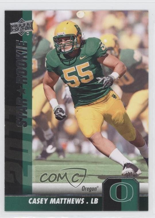 2011 Upper Deck Star Rookie Casey Matthews #182 Rookie RC 0j5