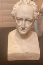 Antique 19th century KPM Berlin Parian Porcelain Portrait Bust of Goethe CHIPPED