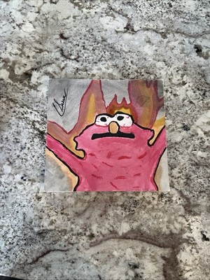 Flaming Elmo Portrait