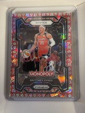 2024 Panini Monopoly Prizm WNBA BRITTNEY SYKES #38 FREE PARKING MYSTICS