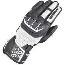Image of Held Revel 3.0 Leather Race Motorcycle Motorbike Gloves - Black / White