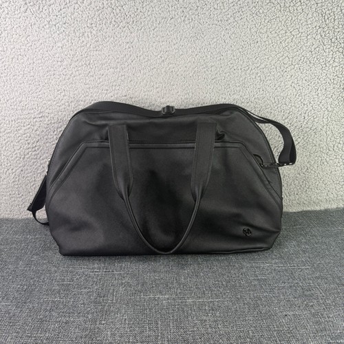 Lululemon Duffel Bag Women Black Go Getter Travel Gym Yoga Bag Gym