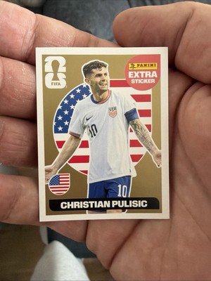 Christian Pulisic Panini Extra Sticker Gold