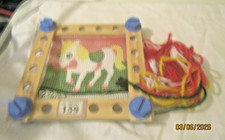 Kinder Wandteppich plus Holzrahmen (Pferde Design)
