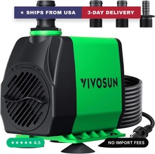 800GPH Submersible Pump 3000L/H, 24W , Ultra Quiet Water Fountain Pump with 10ft