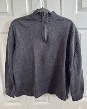 Polo Ralph Lauren - Youth Size XL-18-20 1/4 Quarter Zip Mock Neck Pullover Grey