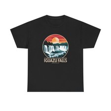 Iguazu Falls Vintage T-Shirt Retro Graphic Tee Travel Souvenir Shirt - T Shirt