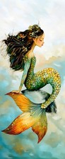 Mermaid Bookmark - Tropical Ocean Theme, Gift for Women Girls Book Readers