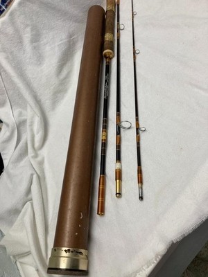Vintage 1960s Silaflex Medallion 3 Piece Bait Spinning Rod Stiletto MSP-60-3-RAF