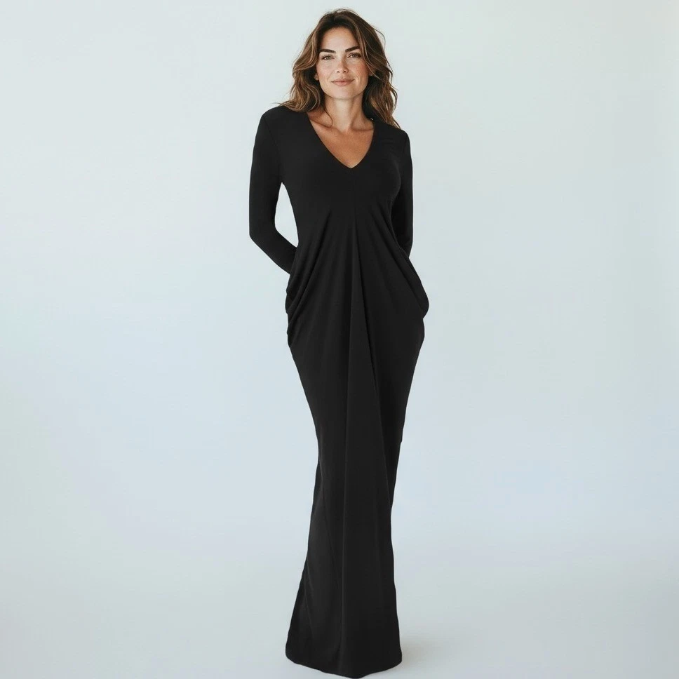 chinese dress ladies Ethereal Long Sleeve Maxi Dress