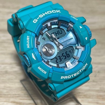 【美品•稼動品•希少】CASIO G-SHOCK GA-400A-9AJF Casio G Shock GA 400A Turquoise Blue Rare Nearly Unused Fully