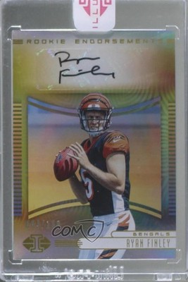 2019 Panini Illusions Rookie Endorsements /150 Ryan Finley #RE-RFI Auto RC fc1