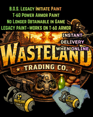 Fallout 76 PC B.O.S. INITIATE PAINT T-60   LEGACY  PAINT |UN-OBTAINABLE|