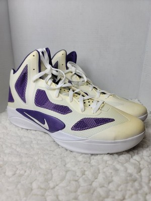 Nike Hyperdunk 2011 Hyperfuse 454146-106 US 17.5 EU 52 White Purple Rare 