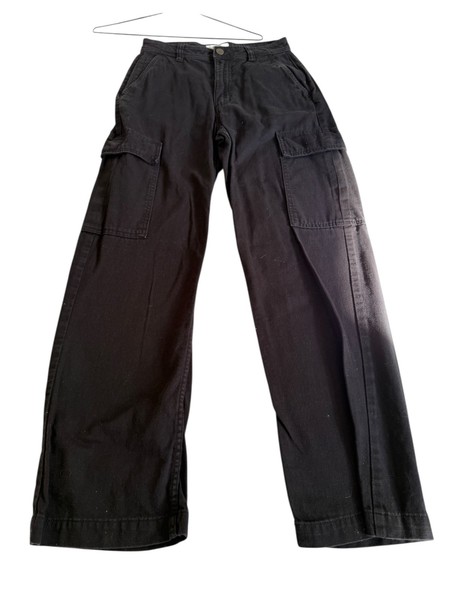 Cotton On Womens Black Cargo Pants Size 6 Good Condition
