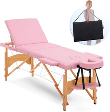 Massage Table Massage Bed 3 Folding Portable Lash Bed for Eyelash Extensions Bea