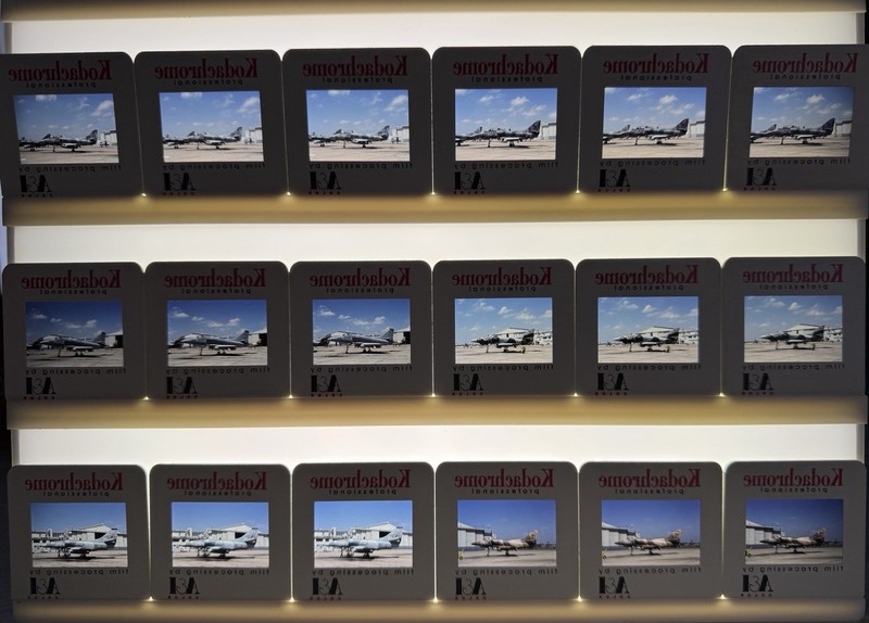 Naval Air Station Miramar- A-4 Planes -Kodak Slides - 1991