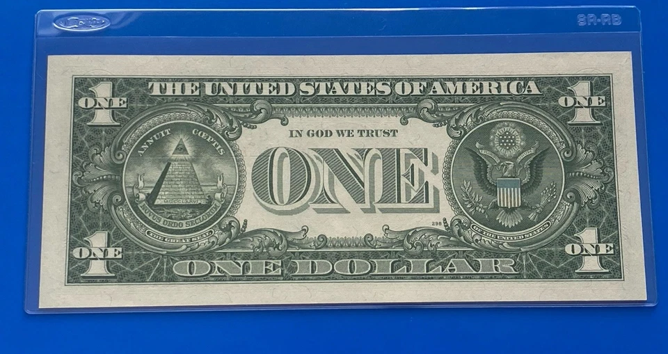 1957 $ 1 DOLLAR SILVER CERTIFICATE Block U-A UNCIRCULATED - Image 3 of 3