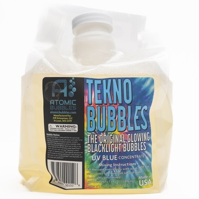 Atomic Bubbles: Tekno Bubbles 64oz Smart Pouch Refill - Blue